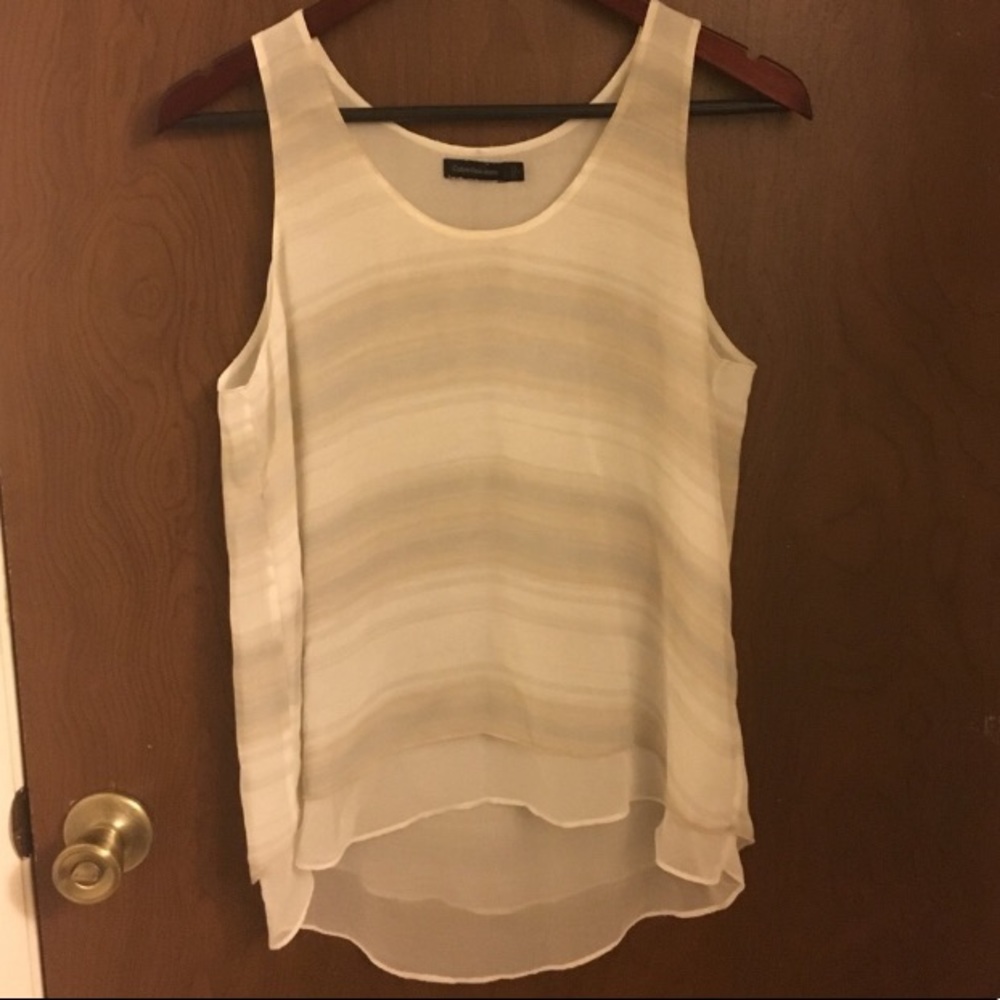 CK Desert Stripe Hi-Low Top